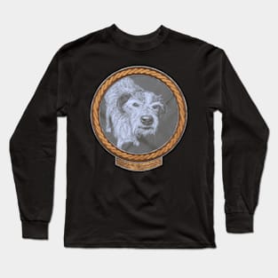 17 Year Old Dog (frame copper celtic rope silver rim) Long Sleeve T-Shirt